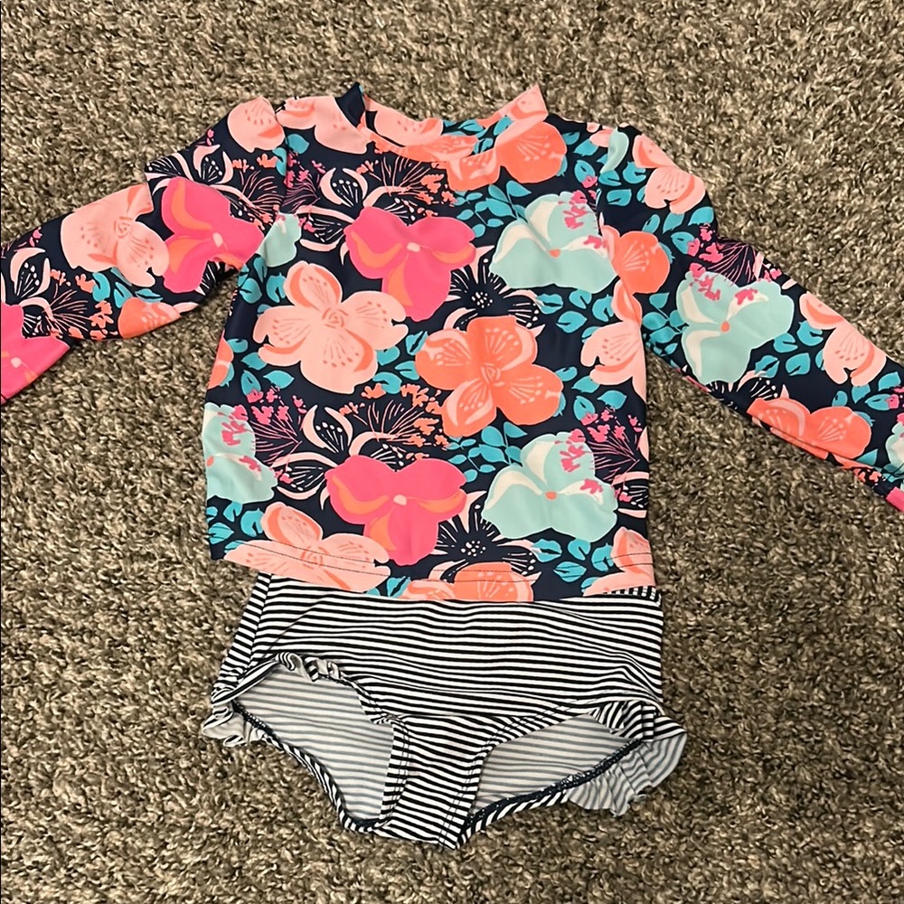 Kids Swim Set with Watermelon Print - Picture 2 of 3